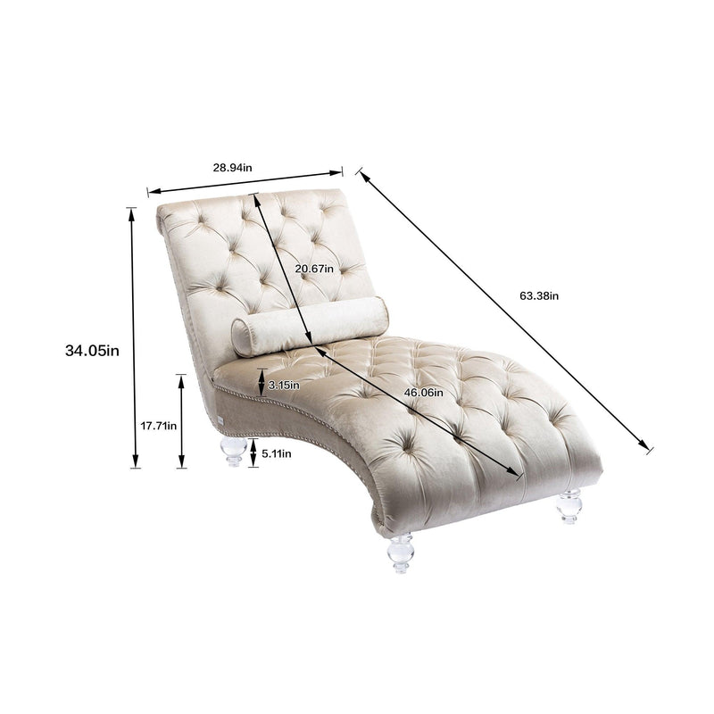 Leisure concubine sofa  with  acrylic  feet