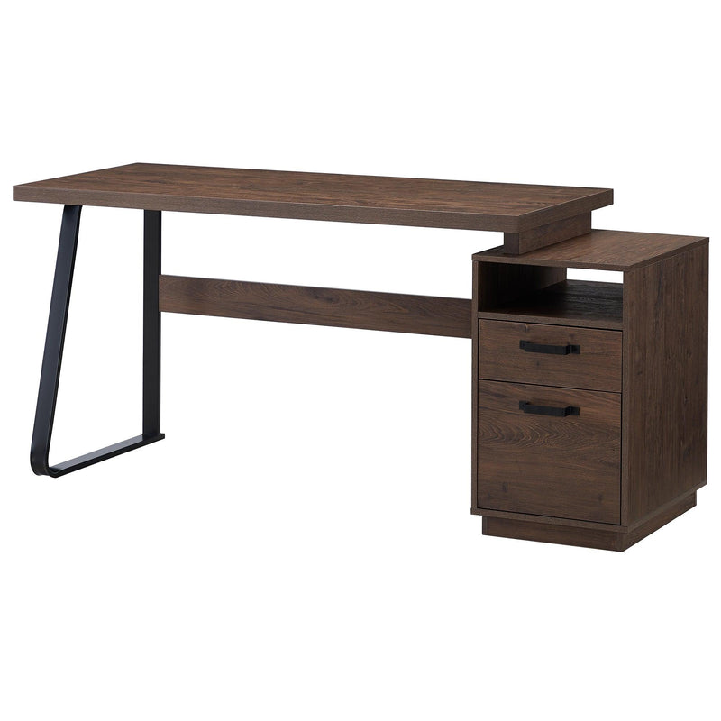 Home Office Computer Desk with Drawers/Hanging Letter-size Files, 65 inch Writing Study Table with Drawers - Urban Living Furniture (Los Angeles, CA)