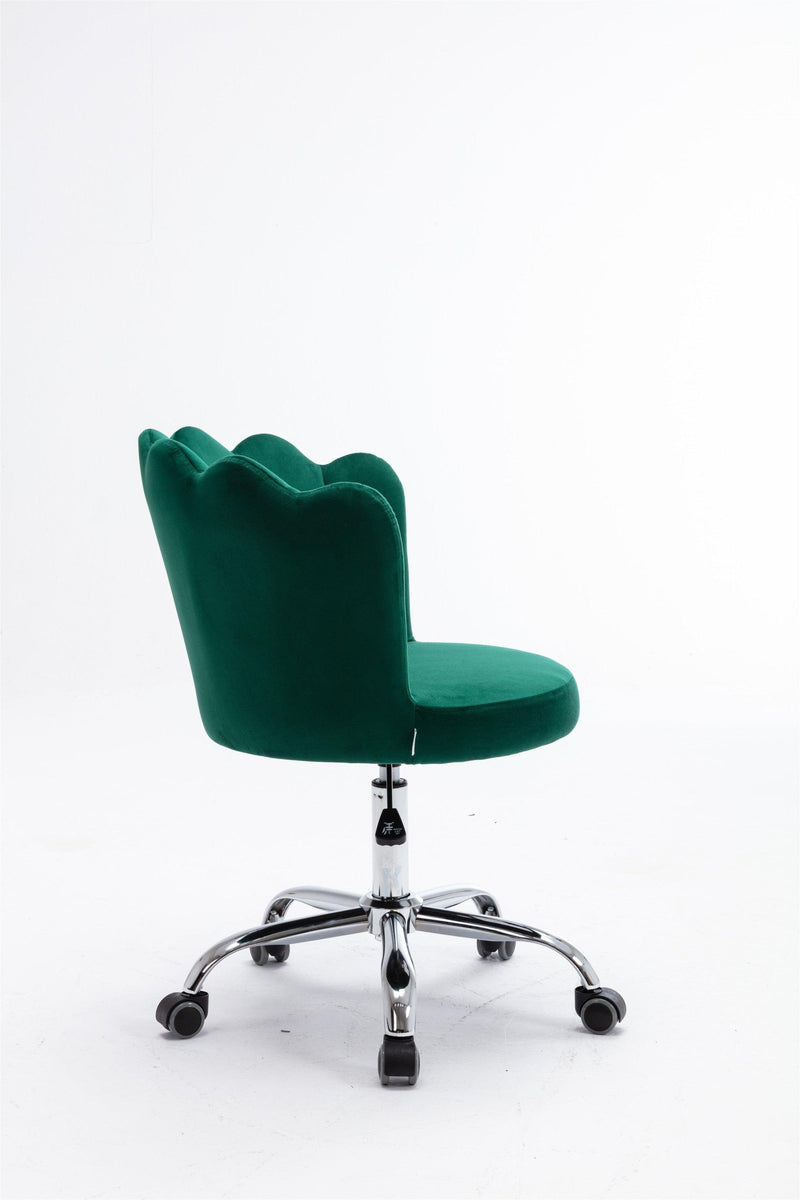 Swivel Shell Chair for Living Room/Bed Room,Modern Leisure office Chair  Green