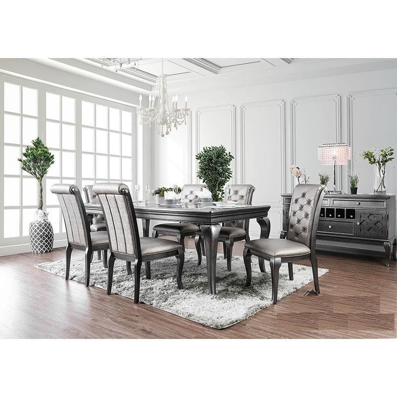 Amina Traditional Dining chair Gray