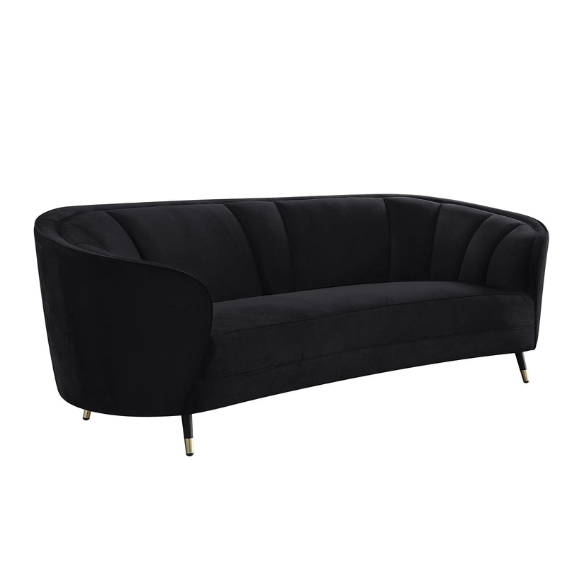 ACME Achim Sofa w/2 Pillows, Black Velvet LV00203