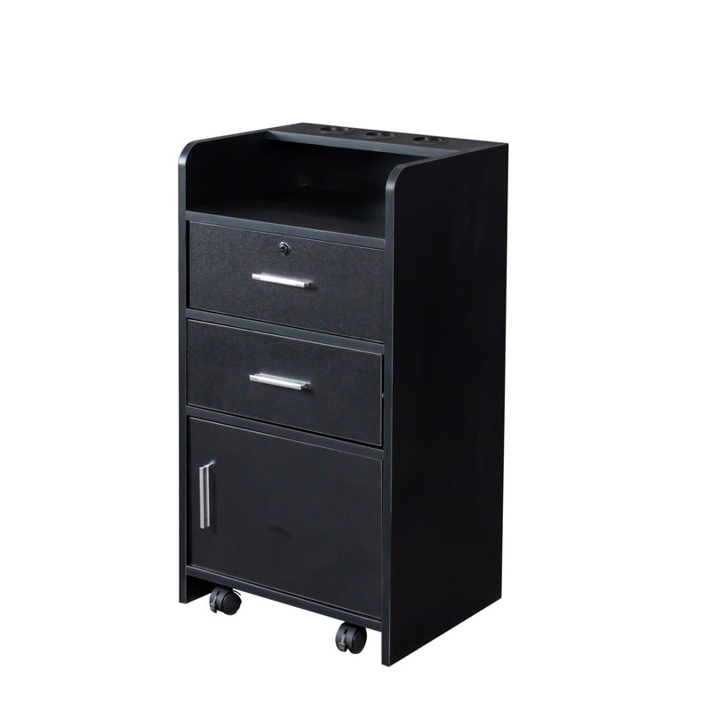 Locking Beauty SalonStorage Cabinet Hair Dryer Holder Stylist Equipment Drawer - Urban Living Furniture (Los Angeles, CA)