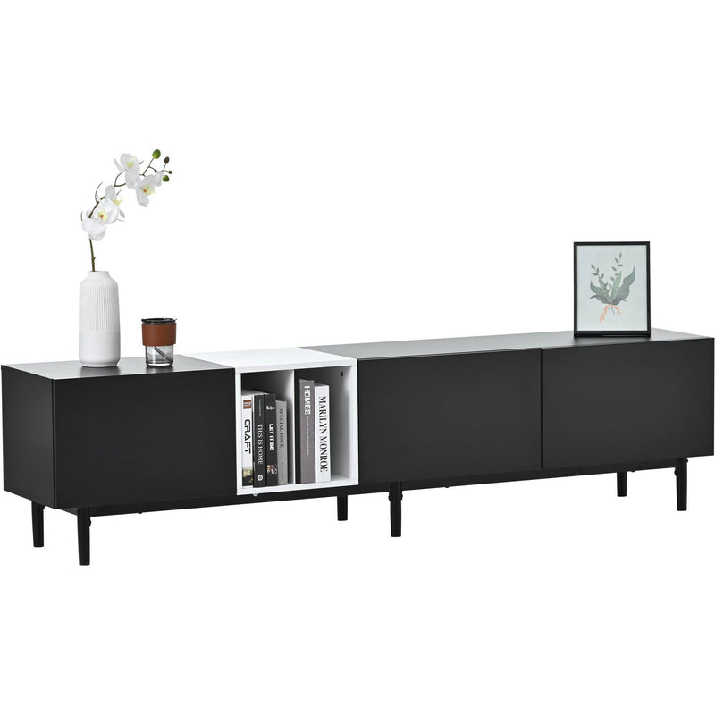 Modern TV Stand for 80’’ TV with 3 Doors, Media Console Table, Entertainment Center with LargeStorage Cabinet for Living Room, Bedroom - Urban Living Furniture (Los Angeles, CA)