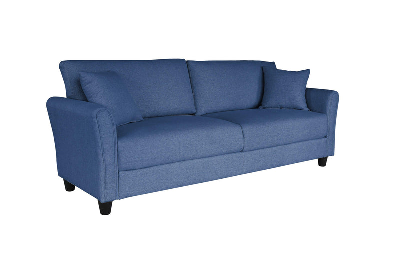 2042 Blue three-seat sofa, linen