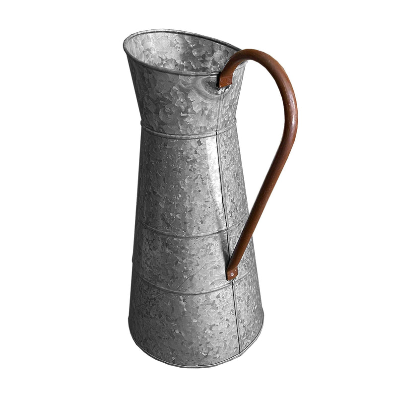 Farmhouse Style Galvanized Metal Jug with Handle, Gray - Urban Living Furniture (Los Angeles, CA)