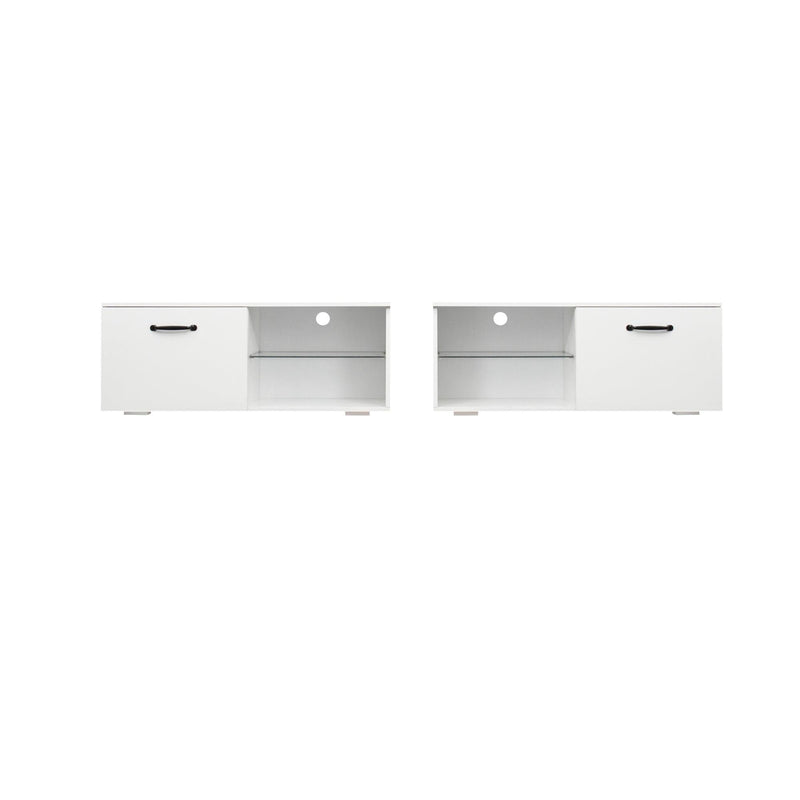 TV cabinet with LED light, white TV cabinet - Urban Living Furniture (Los Angeles, CA)