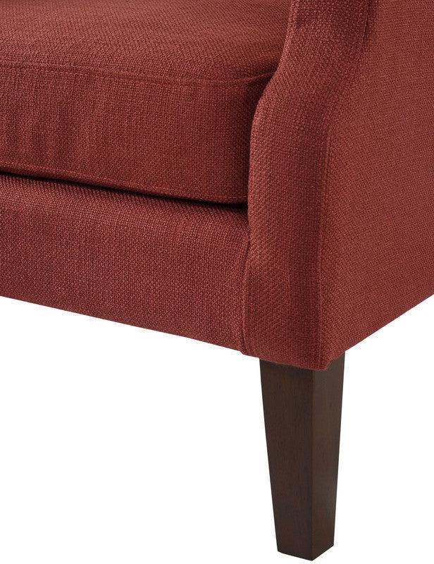 Irwin Red Linen Button Tufted Wingback Chair - Urban Living Furniture (Los Angeles, CA)