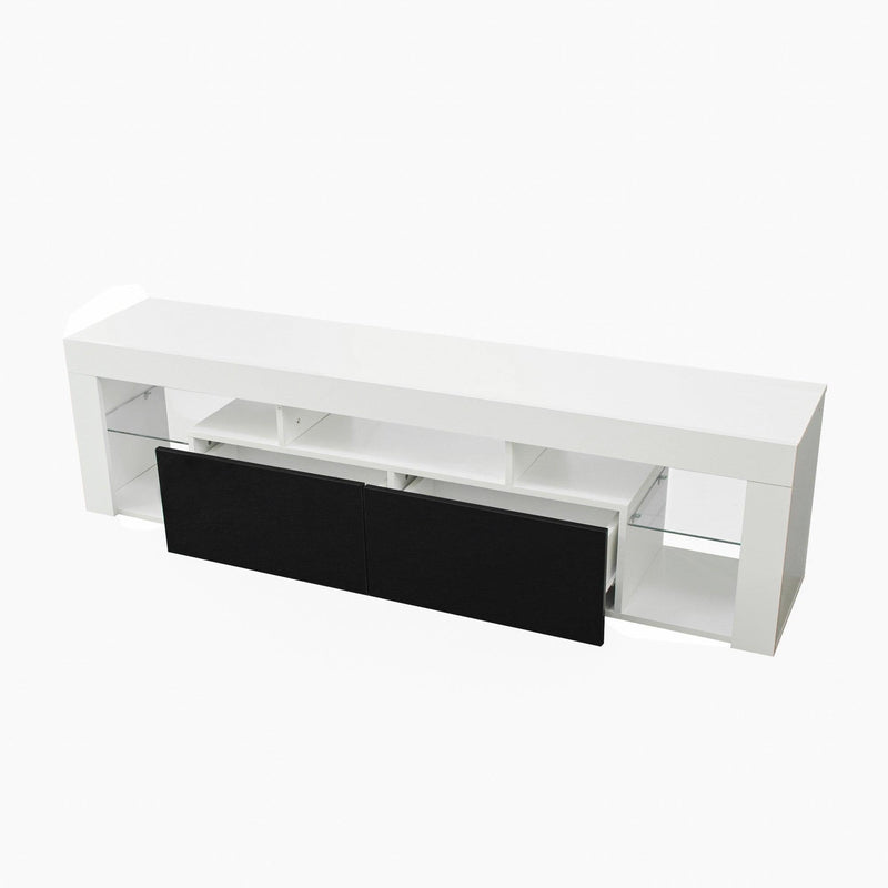 FURNITURE & TV Stand  160 LED Wall Mounted Floating 63" TV Stand (White/Black) - Urban Living Furniture (Los Angeles, CA)