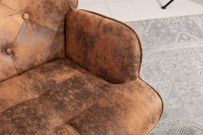 Accent chair  Living Room/Bed Room,Modern Leisure  Chair  Coffee color Microfiber fabric - Urban Living Furniture (Los Angeles, CA)