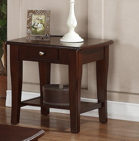 Modern Wooden Brown End Table Living Room Sofa Side Table - Urban Living Furniture (Los Angeles, CA)