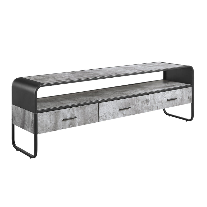 ACME Raziela TV Stand, Concrete Gray & Black Finish LV01142 - Urban Living Furniture (Los Angeles, CA)