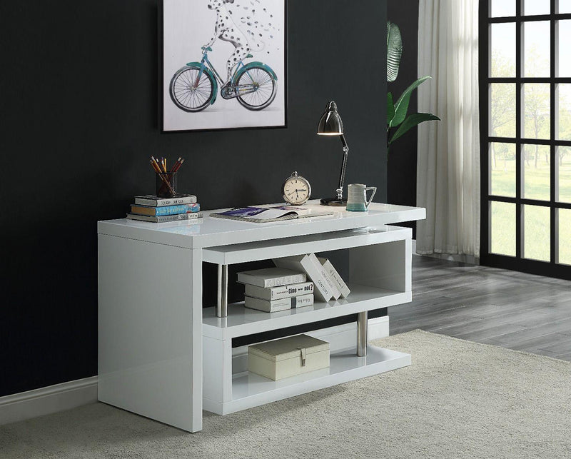 ACME Buck II Writing Desk, White Finish OF00017 - Urban Living Furniture (Los Angeles, CA)