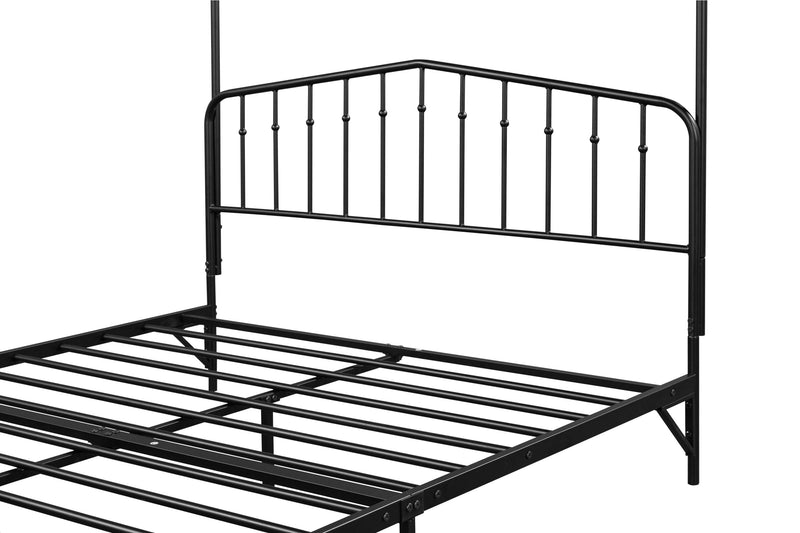 Detachable Queen Anti-Noise Metal Canopy Bed - Urban Living Furniture (Los Angeles, CA)