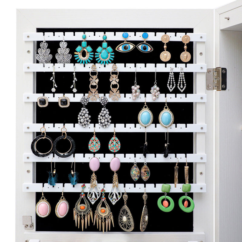 Fashion Simple JewelryStorage Mirror Cabinet With LED Lights Can Be Hung On The Door Or Wall - Urban Living Furniture (Los Angeles, CA)