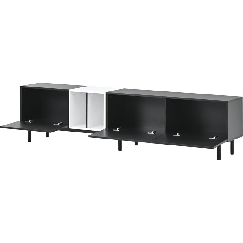 Modern TV Stand for 80’’ TV with 3 Doors, Media Console Table, Entertainment Center with LargeStorage Cabinet for Living Room, Bedroom - Urban Living Furniture (Los Angeles, CA)