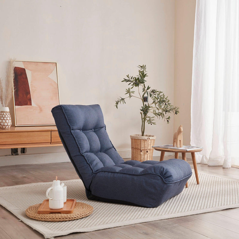 Single sofa reclining chair Japanese chair lazy sofa tatami balcony reclining chair leisure sofa adjustable chair - Urban Living Furniture (Los Angeles, CA)