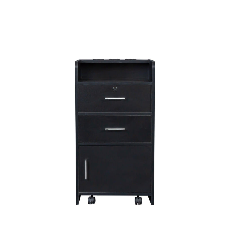 Locking Beauty SalonStorage Cabinet Hair Dryer Holder Stylist Equipment Drawer - Urban Living Furniture (Los Angeles, CA)