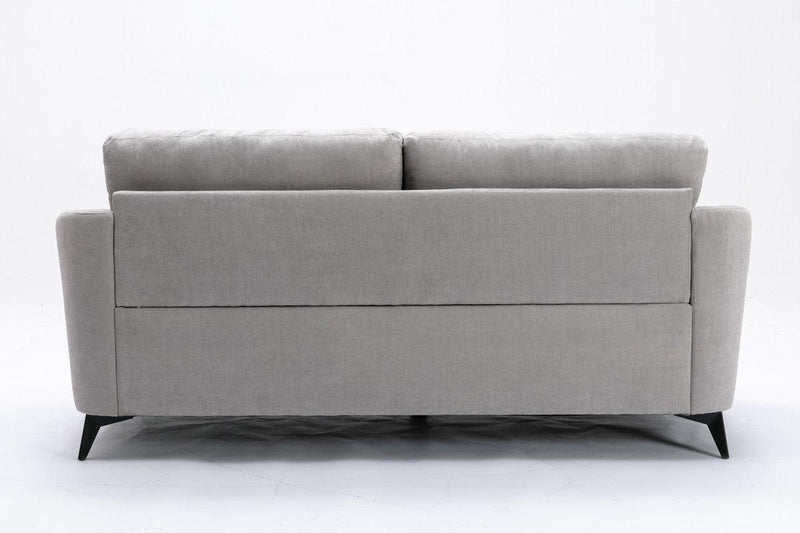 Callie Light Gray Velvet Fabric Sofa Loveseat Chair Living Room Set - Urban Living Furniture (Los Angeles, CA)