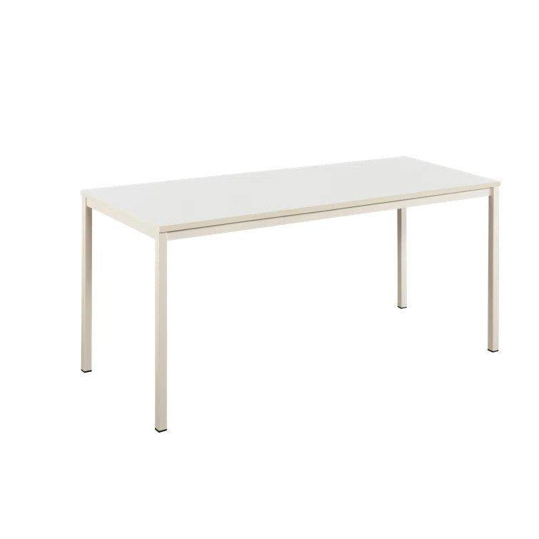 Harry Contemporary Wood and Metal Computer Desk in Ivory - Urban Living Furniture (Los Angeles, CA)