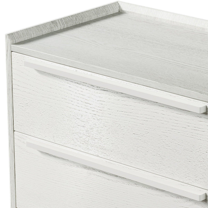 Modern Style Manufactured Wood 9-Drawer Dresser with Solid Wood Legs, White