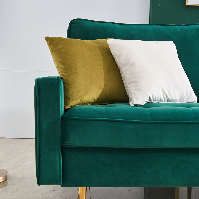 Modern Velvet  fabric sofa 71" - Emerald - Urban Living Furniture (Los Angeles, CA)