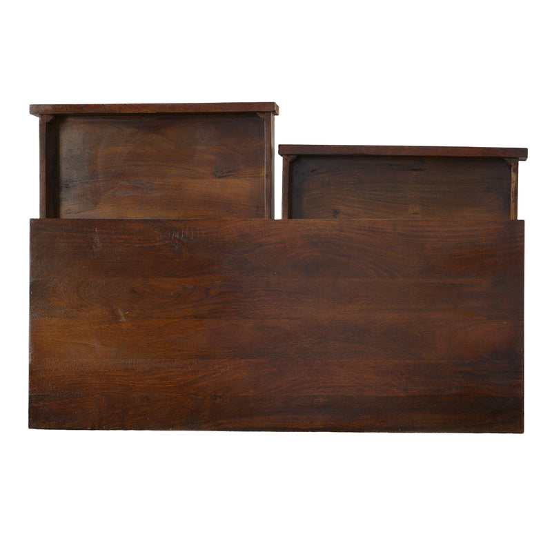 ManWood Writing Desk with Two Drawers and Tapered Legs, Brown - Urban Living Furniture (Los Angeles, CA)