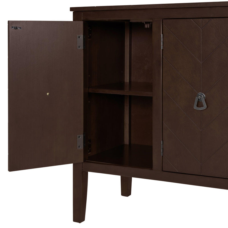 AccentStorage Cabinet Wooden Cabinet with Adjustable Shelf, Antique Gray, Entryway, Living Room, Bedroom - Urban Living Furniture (Los Angeles, CA)