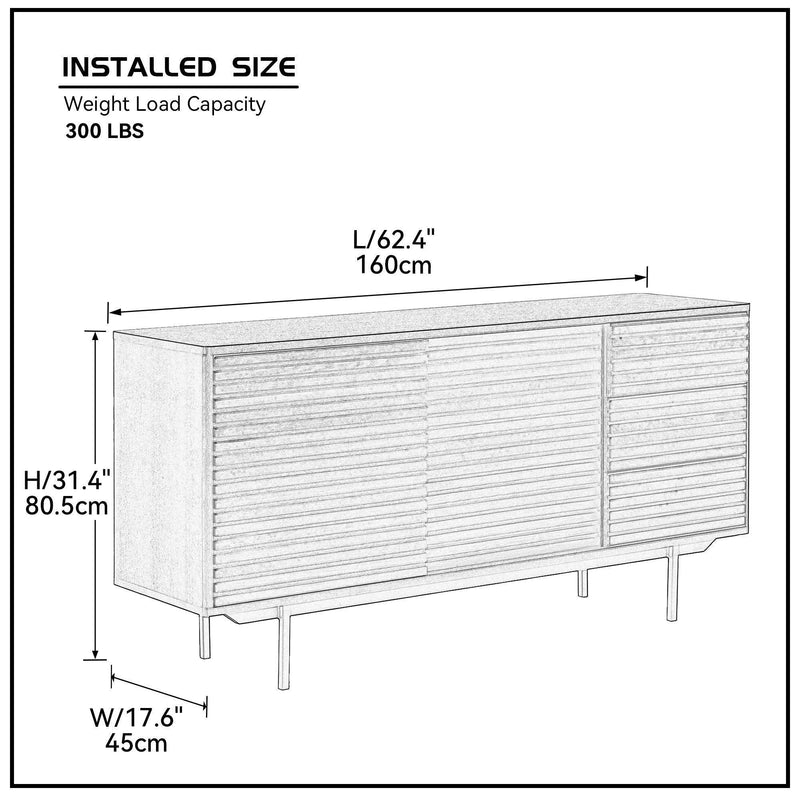 COMBO mid century Sideboard Buffet Table or TV Stand withStorage for living room Kitchen - Urban Living Furniture (Los Angeles, CA)