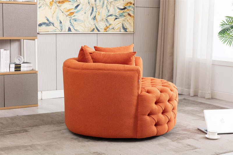 Modern  Akili swivel accent chair  barrel chair  for hotel living room /Modern  leisure chair Orange - Urban Living Furniture (Los Angeles, CA)