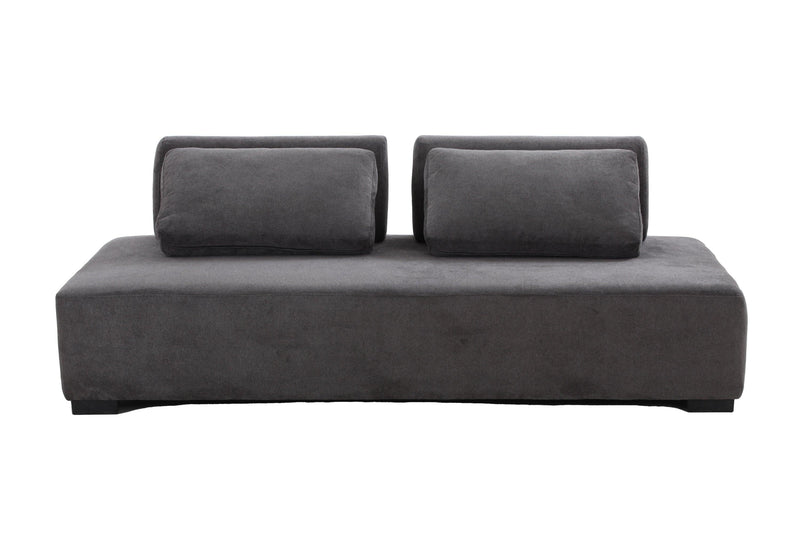 85.4'' Minimalist Sofa 3-Seater Couch for Apartment, Business Lounge, Waiting Area, Hotel Lobby Grey