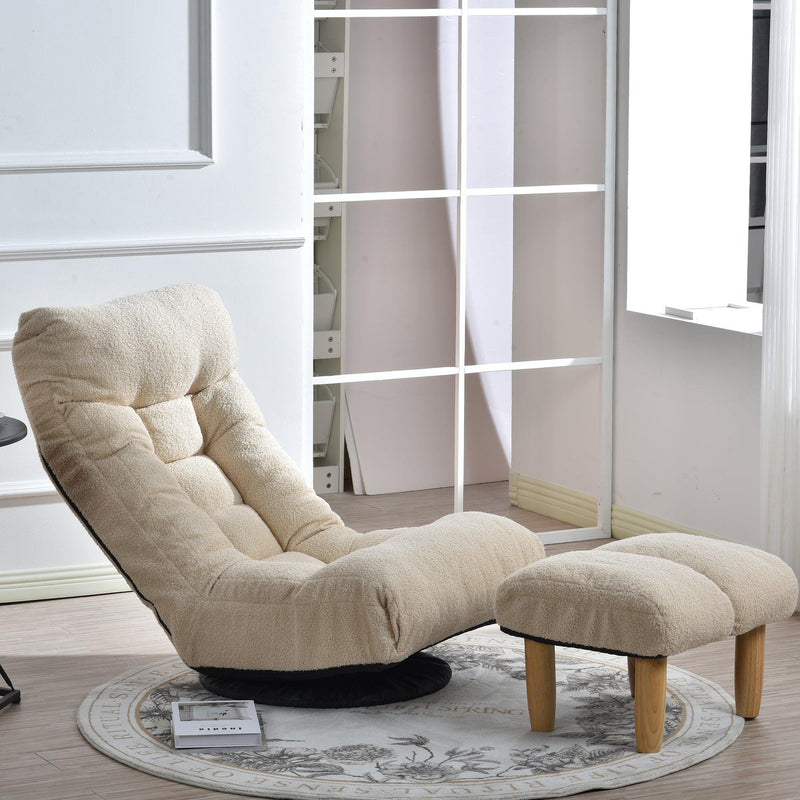 Single sofa reclining chair Japanese chair lazy sofa tatami balcony reclining chair leisure sofa adjustable chair - Urban Living Furniture (Los Angeles, CA)