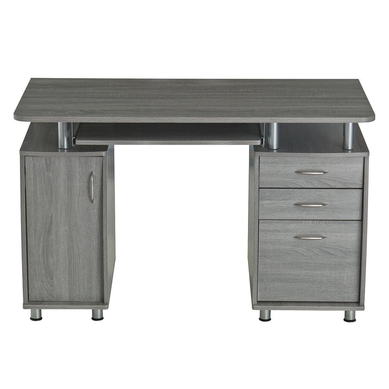 Techni Mobili Complete Workstation Computer Desk withStorage, Grey - Urban Living Furniture (Los Angeles, CA)