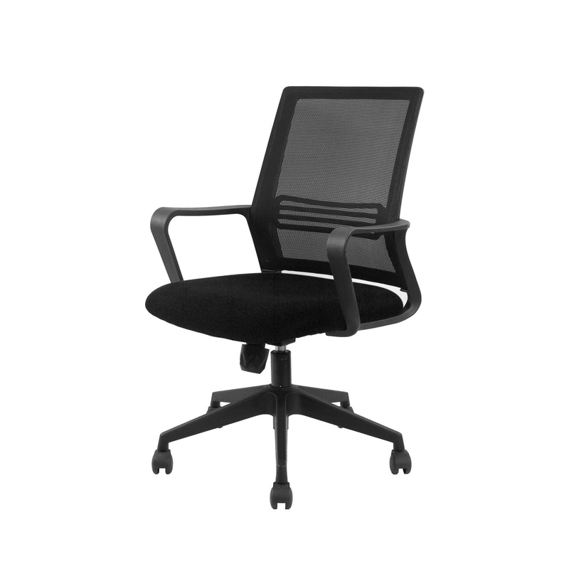 Ardamore Adjustable Height Swivel Office Chair Black Wengue