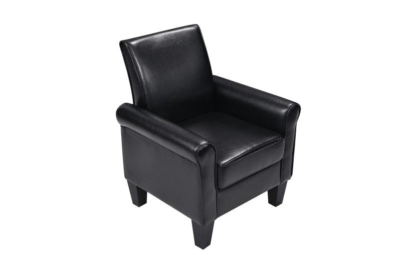 Accent Chairs, Comfy Sofa Chair, Armchair for Reading, Living Room, Bedroom, Office，Waiting Room, PU leather, Black - Urban Living Furniture (Los Angeles, CA)