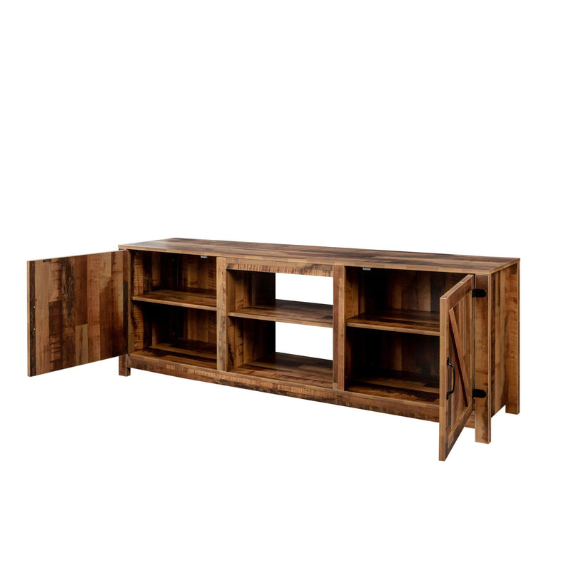 Farmhouse TV Stand,  Wood Entertainment Center Media Console withStorage - Urban Living Furniture (Los Angeles, CA)