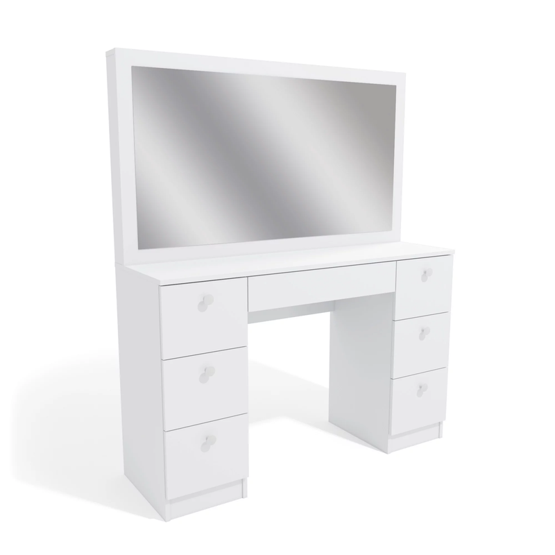 Modern Vanity Desk, White Finish, for Bedroom - Urban Living Furniture (Los Angeles, CA)