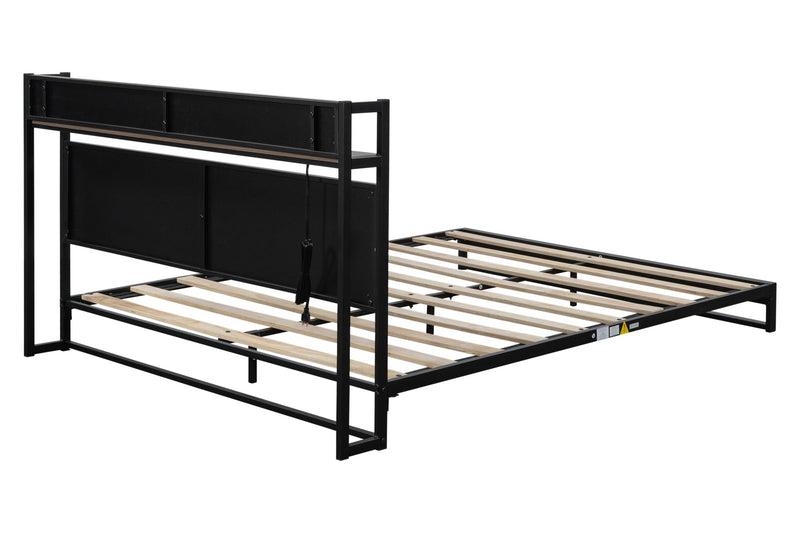 Platform Queen Bed with Socket, Fast Assemble Design - Urban Living Furniture (Los Angeles, CA)