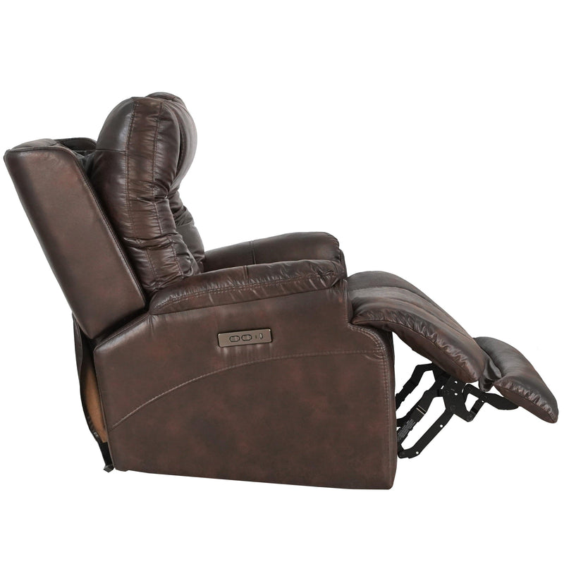 Leather Gel Zero Gravity Brown 37.5W” Width Power Recliner with Power Headrest ( Sofa ) - Urban Living Furniture (Los Angeles, CA)