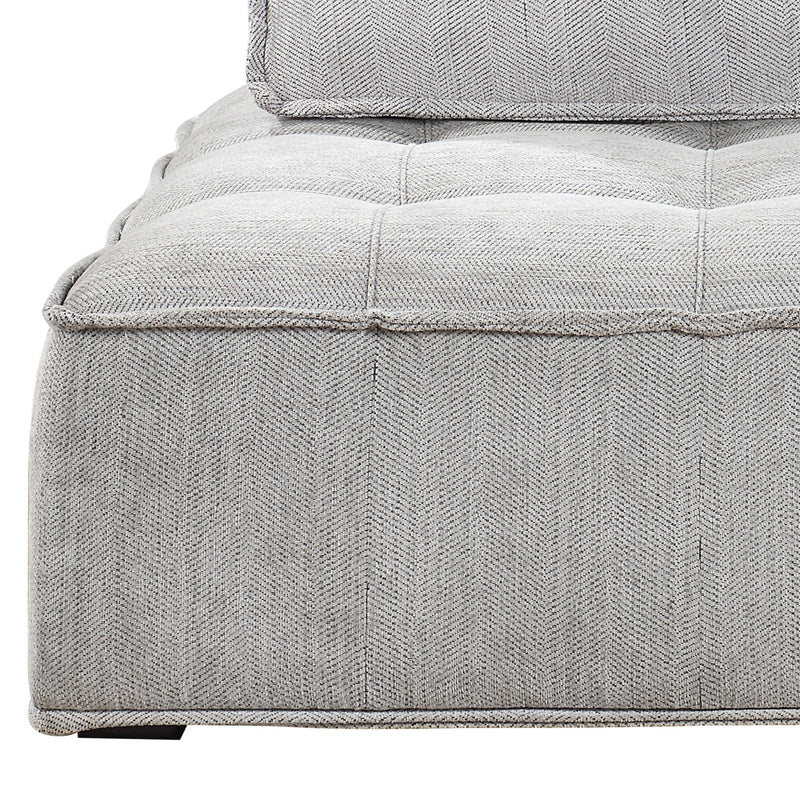 Upholstered Seating Armless Accent Chair 41.3*41.3*32.8 Inch Oversized Leisure Sofa Lounge Chair Lazy Sofa Barrel Chair for Living Room Corner Bedroom Office, Linen, Gray - Urban Living Furniture (Los Angeles, CA)