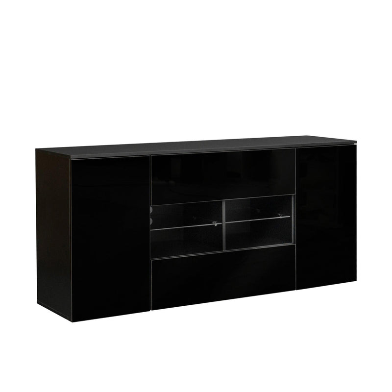 Side cabinet, side cabinet for living room and bedroom, double-door cabinet