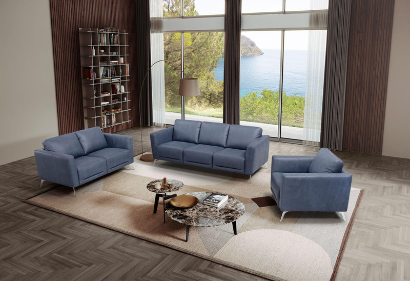 ACME Astonic Sofa , Blue Leather LV00212 - Urban Living Furniture (Los Angeles, CA)