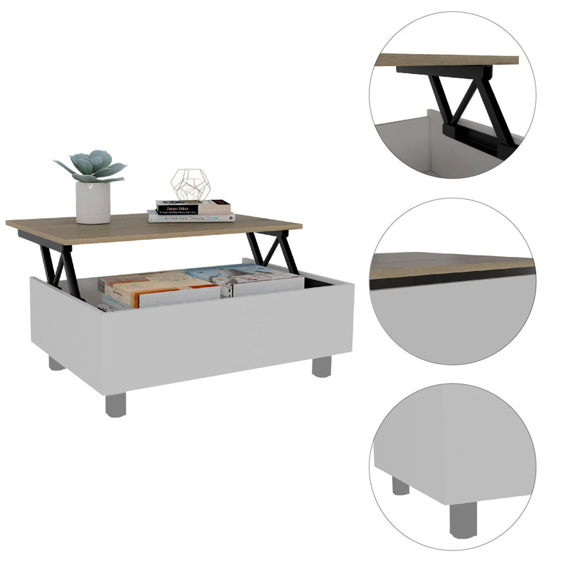 Tilton Rectangle Lift Top  Coffee Table White Oak - Urban Living Furniture (Los Angeles, CA)