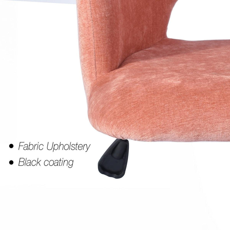 Upholstered Task Chair/ Home Office Chair- coral