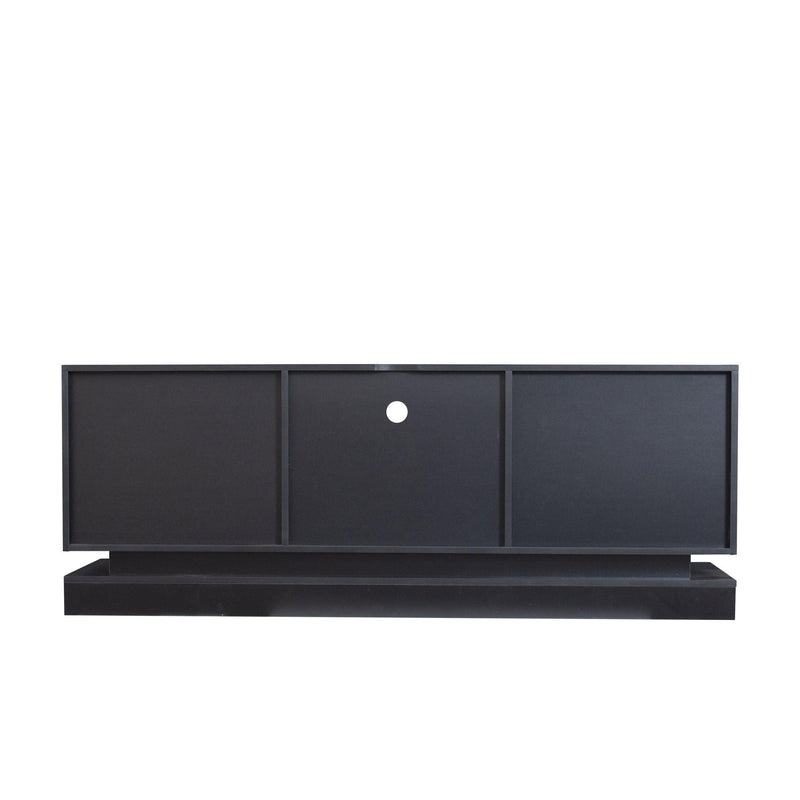 Modern, Stylish Functional TV stand with Color Changing LED Lights, Universal Entertainment Center, Black - Urban Living Furniture (Los Angeles, CA)