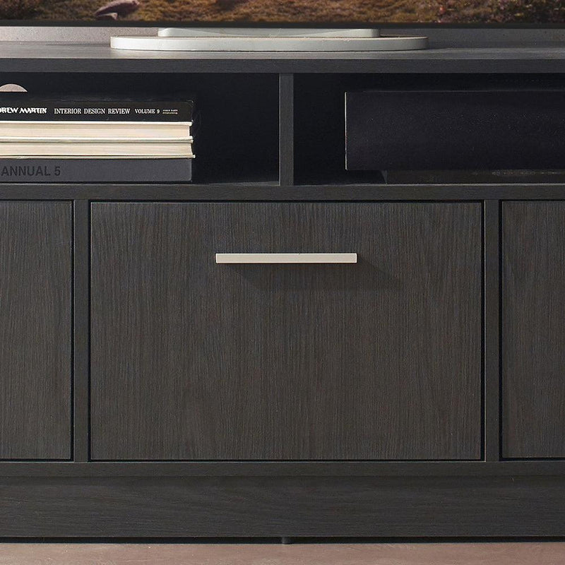 Holland Contemporary TV Stand with Three Soft-closing Doors in Dark Gray - Urban Living Furniture (Los Angeles, CA)