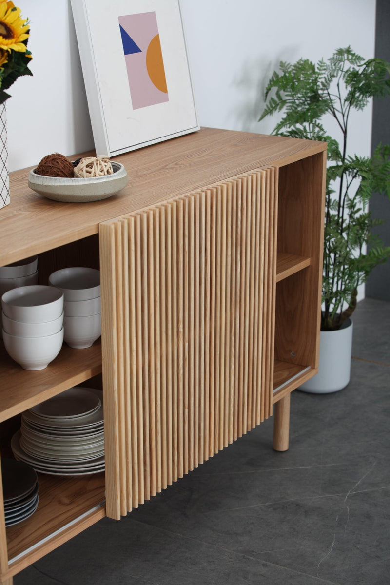 Modern Sideboard with 4 Cabinet,Storage Cabinet, TV Stand , Anti-Topple Design, and Large Countertop - Urban Living Furniture (Los Angeles, CA)