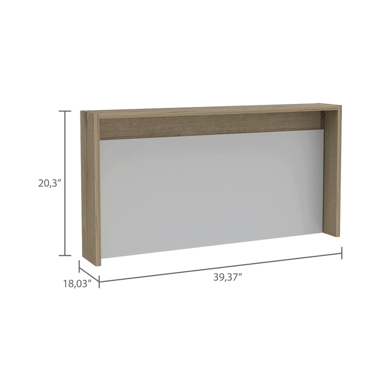 Collier Rectangle Floating Desk Light Oak and White - Urban Living Furniture (Los Angeles, CA)