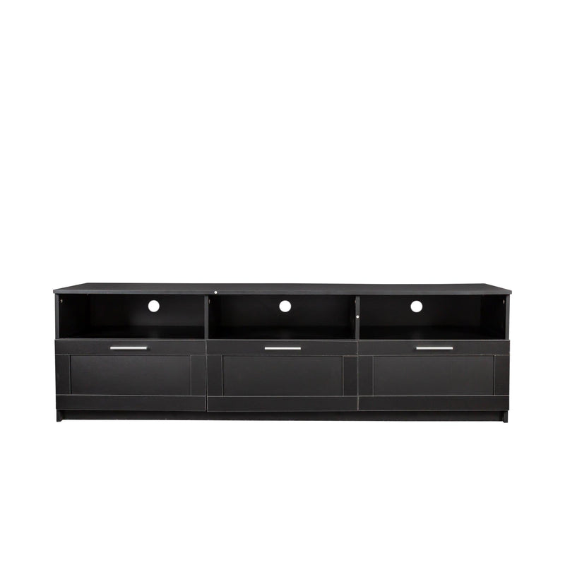 BlackModern minimalist TV cabinet 80 inch TV stand, open locker Living Room Bedroom - Urban Living Furniture (Los Angeles, CA)