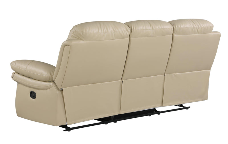 Global United  Leather Air Upholstered Reclining Sofa with Fiber Back - Urban Living Furniture (Los Angeles, CA)