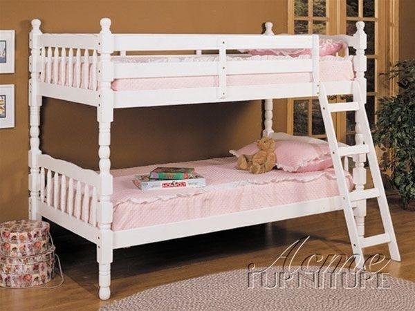 ACME Homestead Bunk Bed (Twin/Twin) in White 02298_KIT - Urban Living Furniture (Los Angeles, CA)